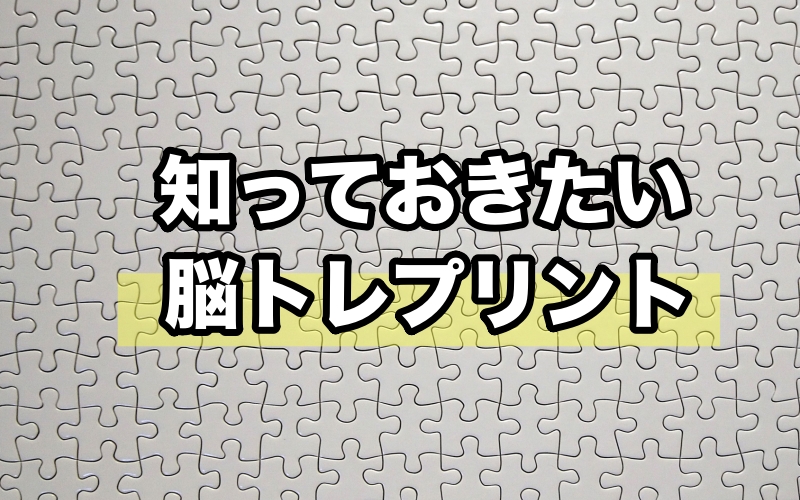 脳トレプリントについて記事まとめ